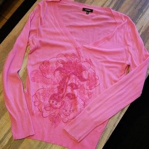 Express "Royal Beauty" Long-Sleeved Top